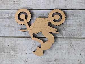 Blank Shapes Clearance: Motorcross Medium - Blank shape