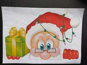 Christmas Decorations In Stock: Father Christmas/Santa  -Window Cling.