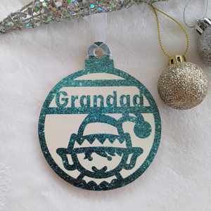 Christmas Decorations: Elf Christmas Decoration - Personalised in any name