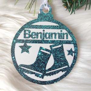 Christmas Decorations: Gumboots Christmas Decoration - Personalised in any name