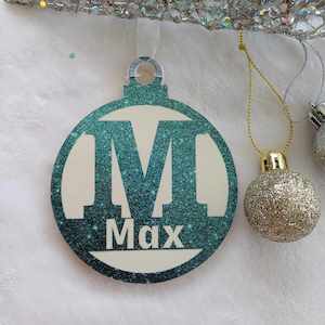 Letter M Christmas Decoration - Personalised in any name