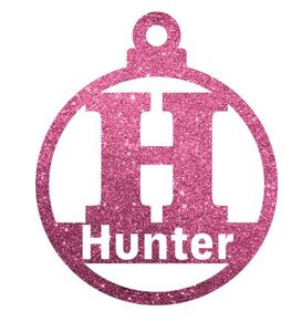 Christmas Monogram Decorations Made To Order: Letter H Christmas Decoration - Personalised in any name