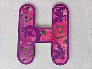Painted Shapes Clearance Discontinued Lines: H - Single Letter