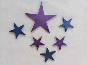 Painted Shapes Clearance Discontinued Lines: 17: Set of 6 stars