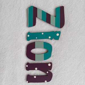 8 Names Suitable For Doors: Zion - small letters suitable for a door.