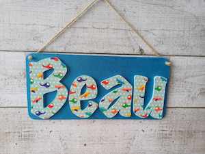 Beau Name Plaque