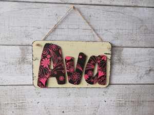 8 In Stock Names: Ava Name Plaque