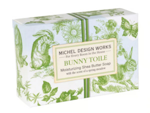 Michel Design Works Bunny Toile Single Boxed Soap