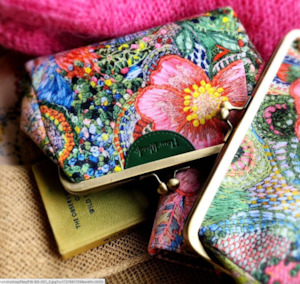 Gifts For Her: Fleur Wood - Small Clutch - Rose