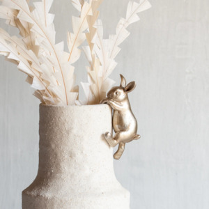 Little Hanging Rabbits - Pewter