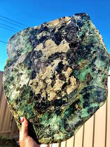 Whats New 1: Tasmania Serpentine Mixed Jade with Black Magnetite Slab