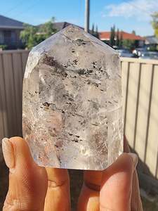 Quartz Point with Lepidochrosite