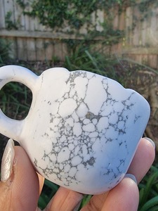 Carvings: Howlite Tea Cup