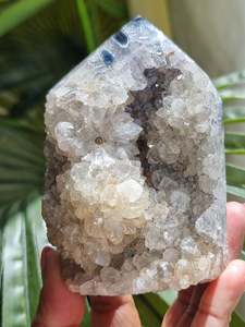 Agate Stalactite Druzy Tower