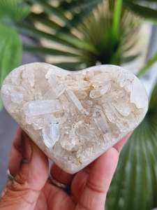 Crystals Hearts Pyramids: Clear Quartz Heart