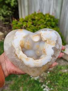 Druzy Agate Heart