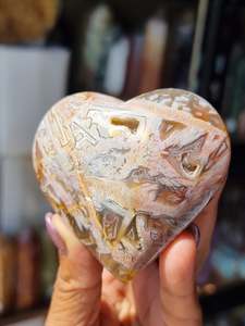 Mixed Jasper Polished Heart