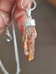 Jewellery 1: Orange Kyanite Pendant
