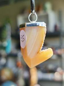 Jewellery Pendants Earrings: Druzy Agate Pendant