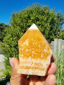 Orange Calcite Point