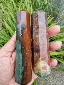 Crystals Points Towers: Indian Bloodstone Obelisk