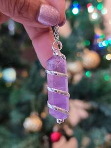 Crystals Amethyst: Amethyst Point Pendant