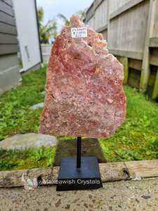 Crystals Black Amethyst: Pink Amethyst Slab