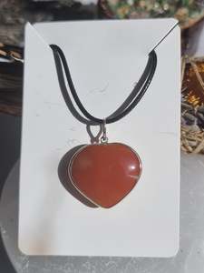 Crystals Carnelian Trolleite: Carnelian Pendant Sterling Silver