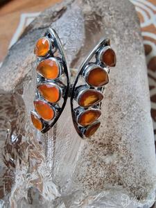 Crystals Carnelian Trolleite: Carnelian Ring Sterling Silver