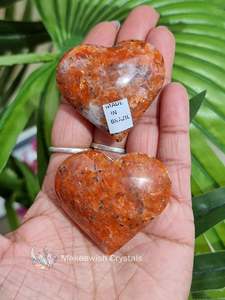 Crystals Hearts Pyramids: Orchid Calcite Heart