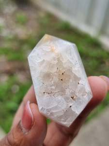 Crystals Quartz: Druzy Agate DT Point Brazil