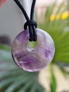 Crystals Amethyst: Chevron Amethyst Pendant