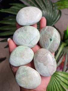 Green Moonstone Palm Stone
