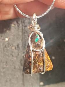 Whats New 1: Boulder Opal Silver Pendant