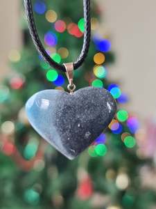 Crystals Hearts Pyramids: Trolleite Heart Pendant