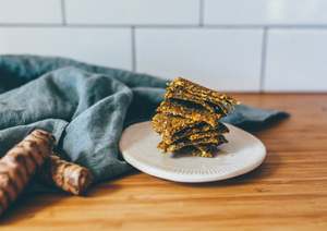 Turmeric and Carrot Crackers