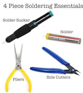 Tools: 4 Piece Soldering Essentials Pack