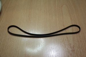 Timing Belt Loop GT2 6 x 488mm Black Neoprene Rubber - MAKERshop NZ