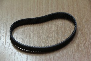 Timing Belt Loop GT2 6 x 180mm Black Neoprene Rubber - MAKERshop NZ