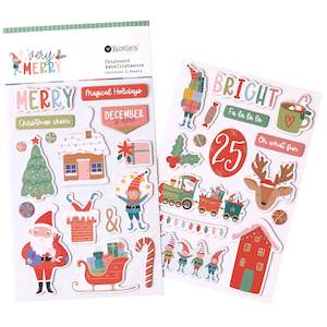 Products: Very Merry Chipboard Embellishments 2 sheets