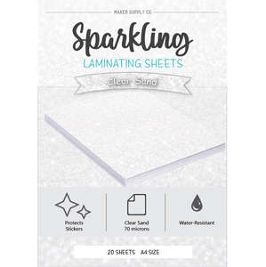Accessories: Clear Sand - Laminating Sheets for Stickers