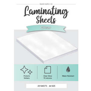 Accessories: Clear Gloss - Laminating Sheets for Stickers