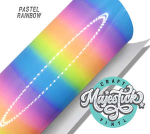 Adhesive Vinyl: Pastel Rainbow