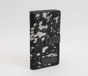 Wallets: Avenue Hunter Slim Wallet Black/silver Hide RFID