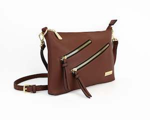 Handbags: Miss Serenade Mia Crossbody Bag Brown