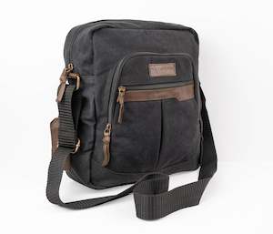 Bags: Hunter Canvas Shoulder Bag Black
