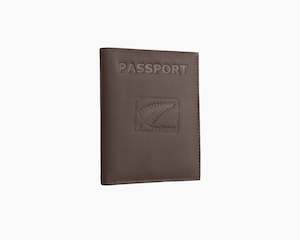 Wallets: Fern Leather Passport Wallet Brown