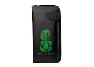 Avenue Leather Souvenir Ladies Wallet RFID Lined Tiki