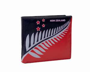 Avenue Leather Souvenir Mens Wallet Rfid Lined Fern Flag