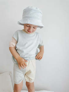 Knit Shorts - Pale Pastel Colourblock